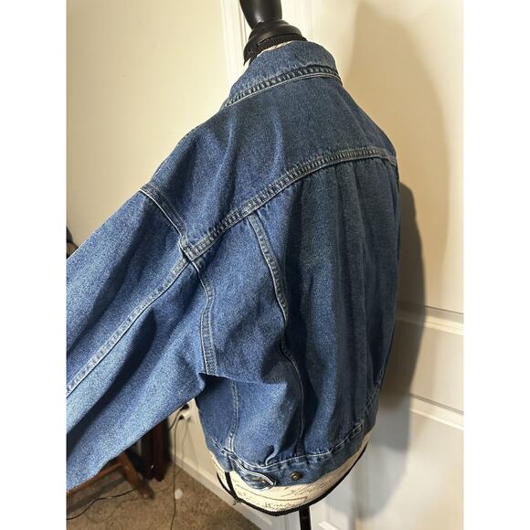 Bugle Boy for Her Women’s sz M Jean/denim Jacket Vintage 90s Y2K Biker Western - Picture 5 of 10